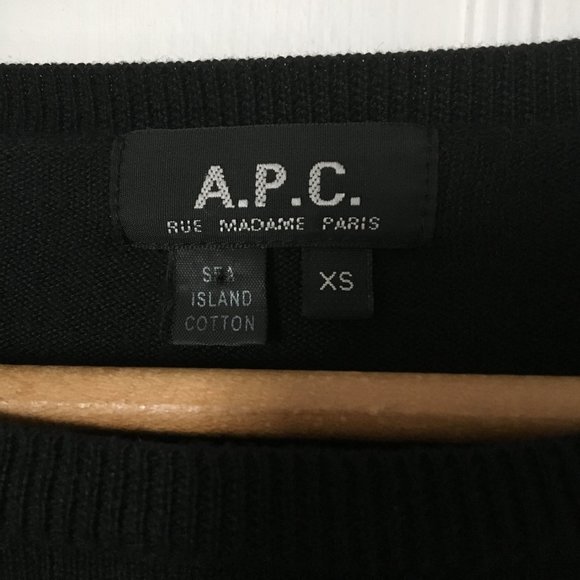 APC black sea island cotton sailor sweater - Picture 2 of 4